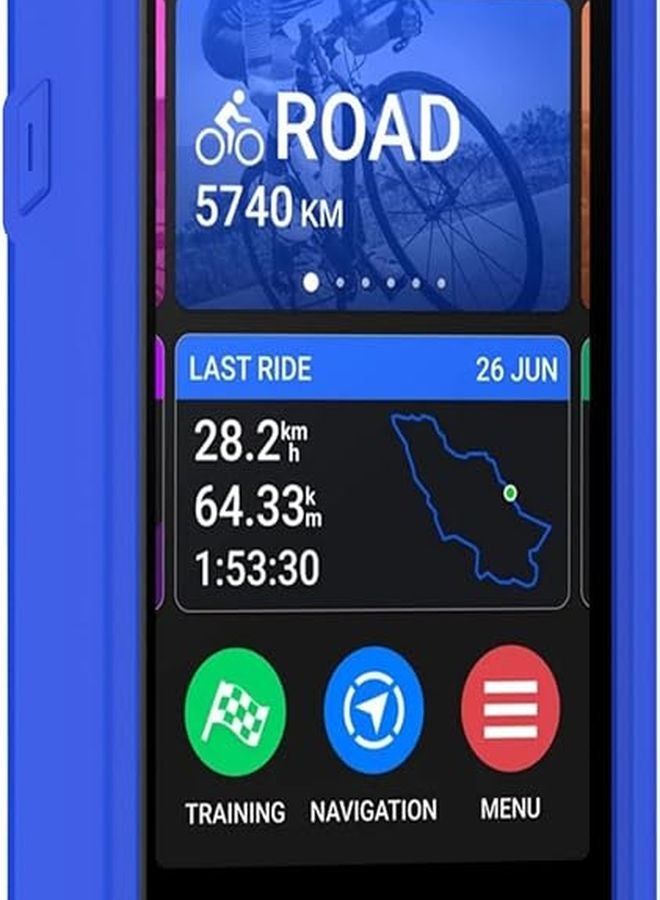 غطاء سيليكون أبيض واقي وغطاء شاشة لجهاز كمبيوتر الدراجات GPS Garmin Edge 1050 - Image 4